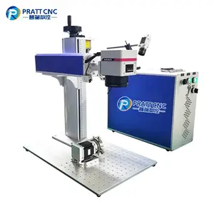 Pratt cnc 30W 50W pita penanda laser tanda laser vs ukiran laser baja tahan karat untuk ukiran logam