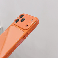 Casing HP Kaca Temper Warna Permen Gaya Ins Desain Terbaru 2026 untuk iPhone 14 15 16 17 18 Pro Max dengan Liontin Hati