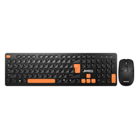 Ensemble clavier et souris sans fil 2,4 GHz personnalisé, double mode, chocolat, fin, pour iPad et ordinateur portable, usage bureautique