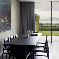 Diseño de Interiores de Arquitectura de Villa Moderna Minimalista en Blanco y Negro, Planos y Renderizado 3D, Consultoría Profunda