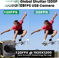 Module de caméra USB 3.0 à obturateur global, objectif fisheye, haute vitesse 1080P 120FPS 720P 200FPS AR0234, webcam Raspberry PI pour robot et drone