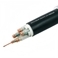 Câble WDZBN-YJY 0.6/1kV 4x50+1x25mm² en cuivre XLPE LSZH à faible émission de fumée et sans halogène pour bâtiments commerciaux