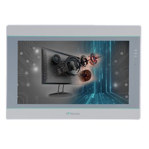 <span class=keywords><strong>Wecon</strong></span> หน้าจอสัมผัส HMI แบบอุตสาหกรรมขนาด10.1นิ้ว1024*600 Quad Core 512MB RAM 4GB แฟลชพอร์ตอีเธอร์เน็ตแผงตัวต้านทาน - Product Image 1