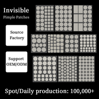 Nouveauté Patchs d'acné hydrocolloïdes transparents Emballage personnalisé avec logo Cicatrisation des boutons et imperfections du visage Tous types de peau Vente en gros