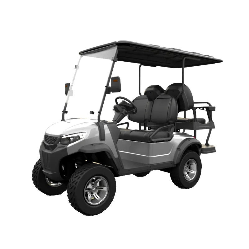 Penjualan langsung dari pabrik Golf Cart 2 + 2 tempat duduk Beli Golf Cart PREDATOR H2 + 2 Harga Golf elektrik mobil Golf