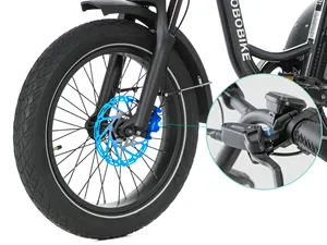Bicicleta Eléctrica de Carga con Neumáticos Gruesos, Batería LG720Wh, Capacidad de 150 kg, Freno Hidráulico, Suspensión Delantera, Canasta Trasera, Almacén en la UE - Product Image 3