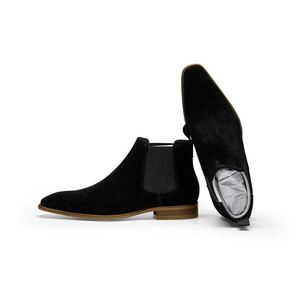 Nouvelles bottes d'hiver pour hommes en daim marron élégantes et tendance, de style décontracté, fabriquées sur mesure de haute qualité - Product Image 4