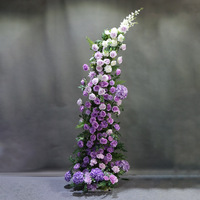 Ensemble de fleurs en corne de vache pour demande en mariage, décoration de scène de mariage, ornements de centre commercial, Jardin Monet