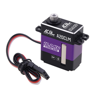 AGFRC A20CLM 10.2Kgcm 0.093S/60 °   Mini servo numérique programmable 8,4 V sans noyau, boîtier métallique, engrenages en acier