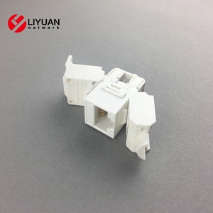 Liyuan LY-KJ6-44 Viễn Thông bộ phận CAT5E & Cat6 <span class=keywords><strong>RJ45</strong></span> toolless <span class=keywords><strong>Keystone</strong></span> snap-in chèn <span class=keywords><strong>jack</strong></span> nối mạng Coupler - Product Image 5