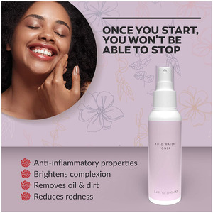 Tónico Facial de <span class=keywords><strong>Agua</strong></span> de Rosas Pura OEM, Spray Hidratante con Hamamelis y Aloe Vera, Spray de <span class=keywords><strong>Agua</strong></span> de Rosas de Marca Privada - Product Image 4
