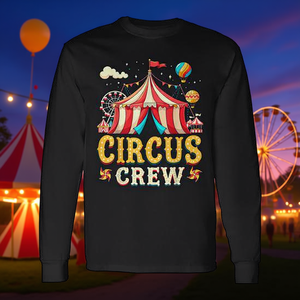 Camiseta Promocional de Manga Larga con Diseño de Carpa de Carnaval y Diversión de Circo - Product Image 3