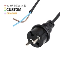 2-Poliger UK-Stecker Netzkabel 1,5m Reinkupfer Laptop-Kabel mit Sicherung für PC-Monitor Computer