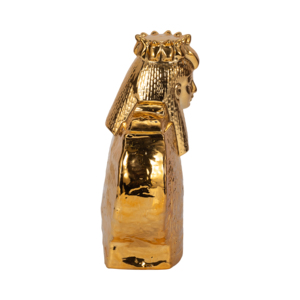 Busto di Faraone in Ceramica, Scultura in Gres con Dettagli Glamour, Decorazione per Casa, Soggiorno, Ufficio, Scaffale - Product Image 3