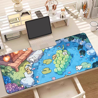 Tapis de souris POP MAT à motif de chien de dessin animé avec lignes épaissies, tapis de bureau par sublimation thermique en stock