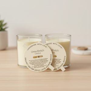 Customized Printed Logo Candle Dust Cover <strong>Plantable</strong> Wildflower Seeds Paper <strong>Cards</strong> for Candle Care <strong>Card</strong> - Product Image 1