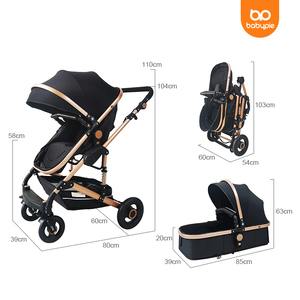 Xe đẩy em bé Xe đẩy 3 trong 1 hiện đại gấp xe đẩy em bé - Product Image 6