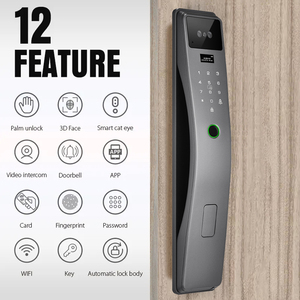 Tuya Video <strong>Intercom</strong> 3d Face Cerradura Inteligente Automatic Electric Wifi <strong>Camera</strong> Fingerprint Digital Smart <strong>Door</strong> Lock - Product Image 2