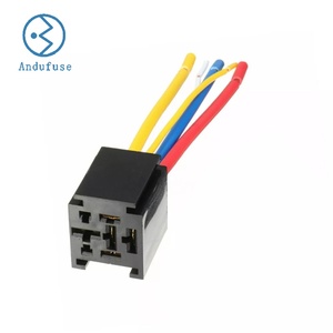 用于汽车卡车的继电器<span class=keywords><strong>12V</strong></span>/24V SPDT汽车80A 5针电线电缆继电器插座线束不包括继电器 - Product Image 1