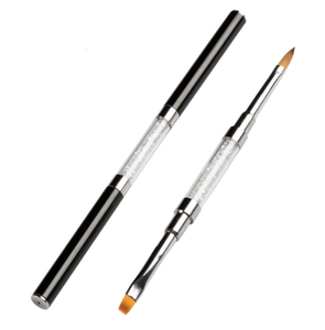 Pinceau à ongles en gel double pointe, pinceau pour polygel, pinceau pour gel acrylique, pinceau pour peinture sur gel, pour la création de manucures professionnelles - Product Image 1