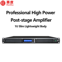 Amplificateur de puissance de classe D 4 canaux D-1500 1U 4650W 8 ohms, système audio professionnel PA DJ avec coque métallique à 7 protections
