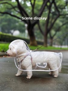 Vente en gros d'usine - Imperméable pour chien avec capuche - Poncho transparent - Plusieurs couleurs pour chiens et chats - Product Image 2