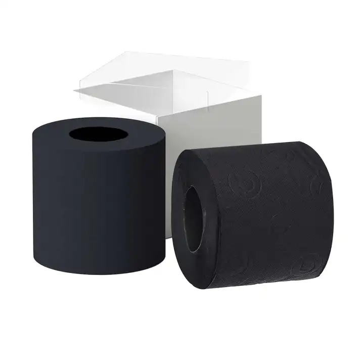 Source New Designer Luxury 9 Pack 56 Meters Toilet Paper Black Paper Towel  Black Toilet Paper In Box on m.