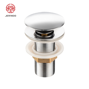Joyhoo Robinet de vidange pop-up moderne pour <span class=keywords><strong>lavabo</strong></span> de salle de bain, norme brésilienne, en laiton chromé, avec bouchon de vidange - Product Image 1