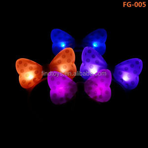 Weihnachten Stirnband Mit Polka Dot Bowknot Glow In The Dark Für Partei Liefert - Product Image 3