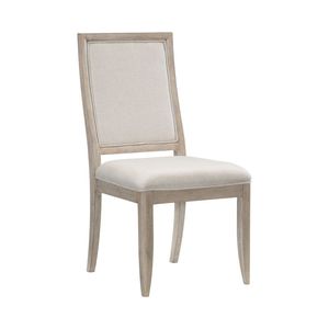 DB Modern Contemporary Side <b>Chairs</b> Set 2 Gray Finish Wooden Furniture <b>Upholstered</b> Seat Backrest Midcentury Design Style Solid - Product Image 1