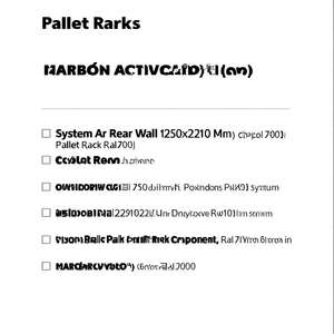 Fami System Ar Rear Wall 1250x2210 Mm Dark <b>Grey</b> Ral7000 Pallet Rack Component - Product Image 3