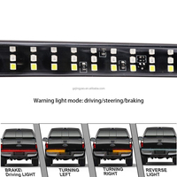 Barre lumineuse LED 48 "60" pour hayon de camion Triple rangée 5 fonctions avec clignotant de frein arrière étanche universel pour pick-up