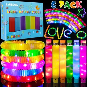 Çocuk parti hediyeler 8-12 aydınlık Sticks gevşek aydınlık Pop tüpler dekompresyon oyuncaklar aydınlık parti malzemeleri
