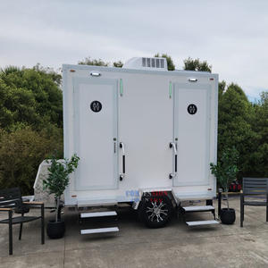 Meilleure vente Australie <span class=keywords><strong>Nouvelle</strong></span>-Zélande Remorque WC climatisée <span class=keywords><strong>de</strong></span> luxe à 2 cabines pour concert en plein air - Product Image 2