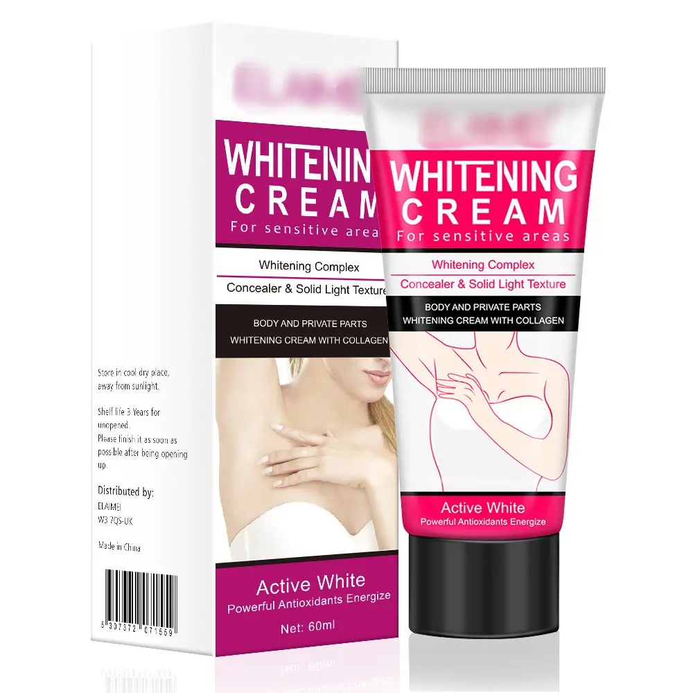 Onderarmverlichtende Benen Knieën Oksel Privé-Deel Instant Bleekcrème Voor De Huid Natuurlijke Body Whitening Cream