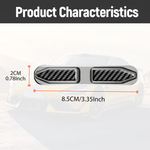4 pièces de protection de bord de porte de voiture <span class=keywords><strong>en</strong></span> métal à texture fibre de carbone, anti-collision, anti-rayures - Product Image 5