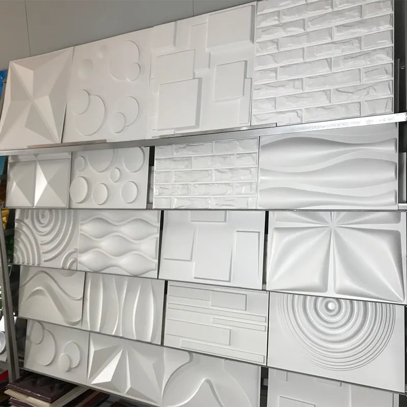Neue Arten von Wand materialien Außenwand-Dekoration abziehen und aufkleben 3D-Wandplatten 12 Pack 3D-Platte