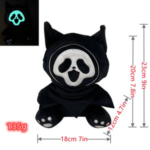 En gros Peluche chat visage hurlant, thème Enfer et Mort, figurine personnalisée effrayante pour Halloween, en coton PP - Product Image 4