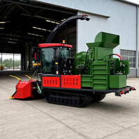 Machine à ensilage et à briquettes autopropulsée 4ZQL-30 avec moteur diesel pour la transformation des aliments pour bovins