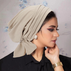 Bonnet hijab pré-noué pour femmes musulmanes, turban plissé à volants, bonnet de chimiothérapie, sous-<span class=keywords><strong>foulard</strong></span>, chapeau pour <span class=keywords><strong>perte</strong></span> de <span class=keywords><strong>cheveux</strong></span>, couvre-chef islamique pour le cancer, <span class=keywords><strong>foulard</strong></span> Mujer - Product Image 3