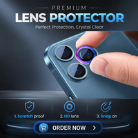 Protection d'objectif d'appareil photo en verre trempé 9H avec paillettes de diamant pour iPhone 14 15 16 Femmes OEM