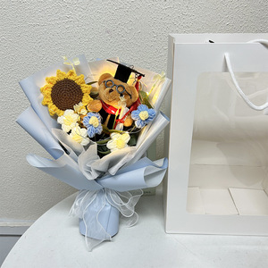 Bouquet di giocattoli fatti a mano personalizzati <span class=keywords><strong>regalo</strong></span> di san valentino per la laurea di <span class=keywords><strong>compleanno</strong></span> della ragazza orso mazzi di fiori per studenti e insegnante <span class=keywords><strong>regalo</strong></span> - Product Image 3