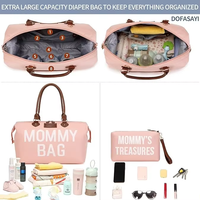 Ensemble de sacs à couches de voyage 2 pièces avec logo personnalisé, pochettes supplémentaires, matelas à langer imperméable, pare-soleil amovible, moustiquaire OEM ODM