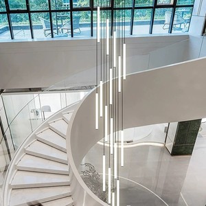 Lampada <span class=keywords><strong>a</strong></span> <span class=keywords><strong>Sospensione</strong></span> LED Moderna e Lussuosa, Illuminazione per Soggiorno, Lampadario <span class=keywords><strong>a</strong></span> <span class=keywords><strong>Sospensione</strong></span> Nero per Soffitto, <span class=keywords><strong>Lampadari</strong></span> in Acrilico per Scale - Product Image 5