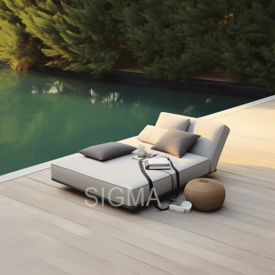 Outdoor Garden Furniture Lounge Set All Weather Garden Chaise Outdoor Aluminum Lounge