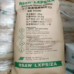 Shuntianran Sodium Lauryl Sulfate/sodium Dodecyl Sulfate Sls/sds/ K12 Powder For Cosmetic Detergent Shampoo 151-21-3