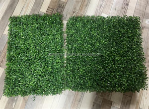QSLH-Ar159ที่มีคุณภาพสูงขายส่งพลาสติกสีเขียวใบเทียมแผงมิลานหญ้าผนังสำหรับตกแต่งกลางแจ้ง - Product Image 3