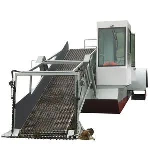 QingZhou fish pond weed harvester and cleaner for collecting garbage river cleaning machine for sale