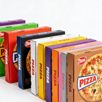 Boîte à pizza blanche avec logo personnalisé, 10 à 12 pouces, boîtes en carton ondulé de qualité alimentaire, biodégradables, recyclables, vente en gros, imprimées