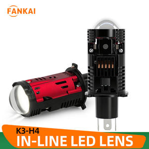 FANKAI Lentes Bi-Xenón H4 K3 de Inserción Directa, Ojo de Pez, LED Láser 80W, Faros Delanteros Automotrices de Aluminio de Aviación, Luz Alta/Baja - Product Image 4